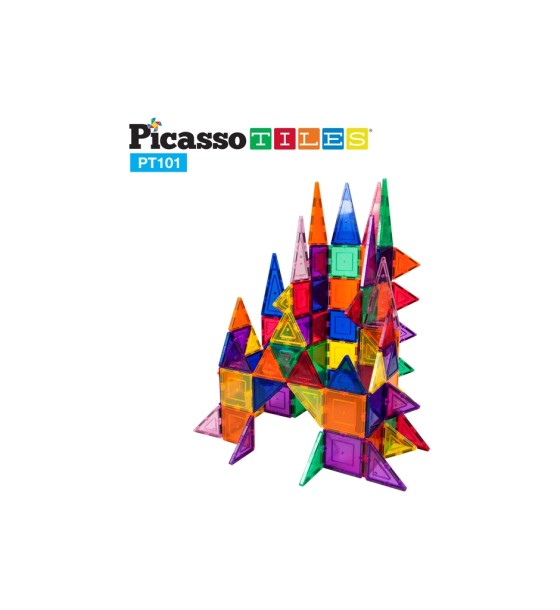 Конструктор Picasso магнітний Tiles Magnetic Building Blocks 101 деталь (817338022402)