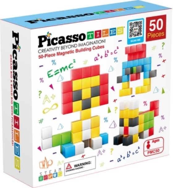 Конструктор Picasso магнітний Tiles Building Cubes 50 деталей (817338023645)