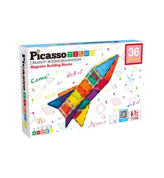 Конструктор Picasso магнітний Tiles Magnetic Building Blocks 36 деталей (817338027971)