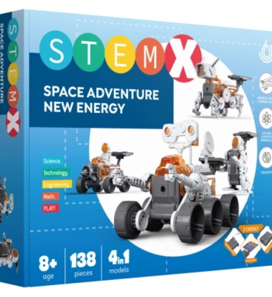 Конструктор Stem 4 в 1 Космічна пригода 138 деталей (3858894673049)