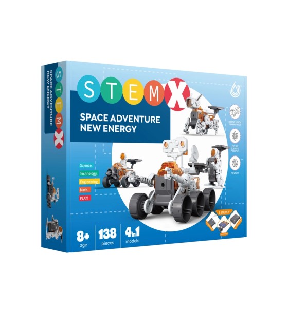 Конструктор Stem 4 в 1 Космічна пригода 138 деталей (3858894673049)