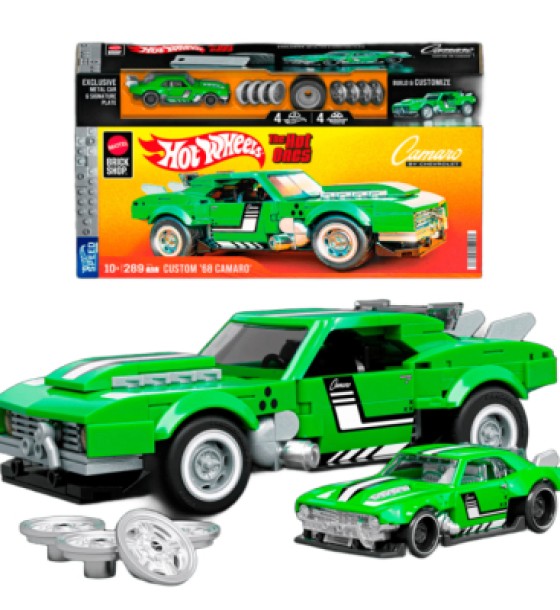 Конструктор Mattel Brick Shop Hot Wheels Speed Camaro 289 деталей (JFT16)
