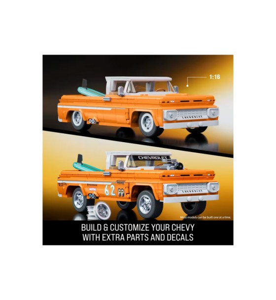 Конструктор Mattel Brick Shop Hot Wheels Elite Chevy 858 деталей (JFT20)