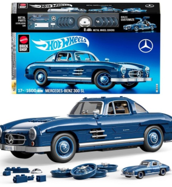 Конструктор Hot Wheels Brick Shop Mercedes-Benz 300 SL 1600 деталей (HWW25)