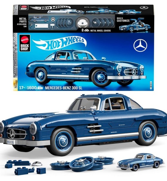 Конструктор Hot Wheels Brick Shop Mercedes-Benz 300 SL 1600 деталей (HWW25)