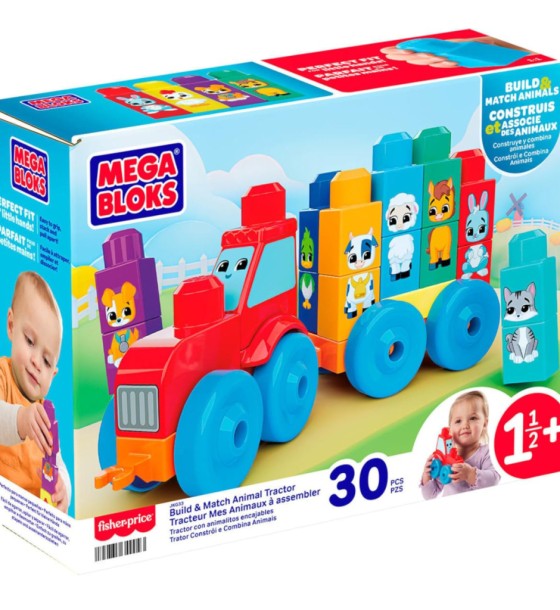 Конструктор Mega Bloks Трактор з тваринками (JKG33)