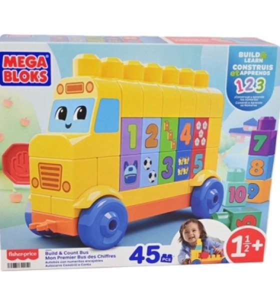 Конструктор Mega Bloks Автобус з цифрами 45 деталей (JKG34)