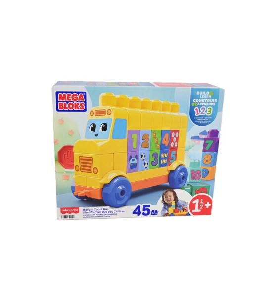 Конструктор Mega Bloks Автобус з цифрами 45 деталей (JKG34)