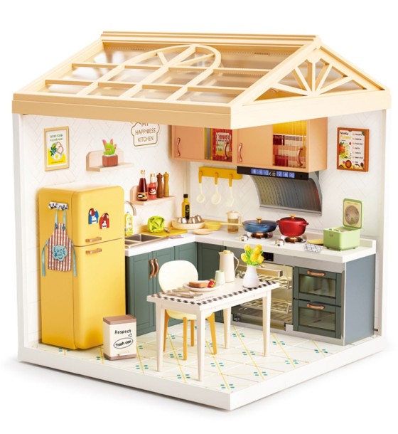 Конструктор Mini House румбокс серії Інтер'єр – Кухня (світло) (8005)