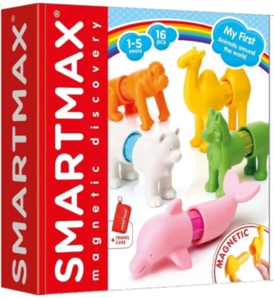 Конструктор Smartmax магнітний Мої перші тварини світу (SMX 246)