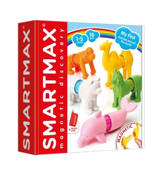 Конструктор Smartmax магнітний Мої перші тварини світу (SMX 246)