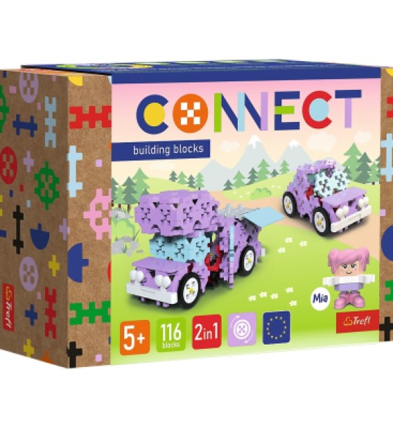Конструктор Trefl Connect 2 в 1, 116 деталей (5900511619683)