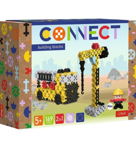 Конструктор Trefl Connect 2 в 1, 169 деталей (5900511619713)
