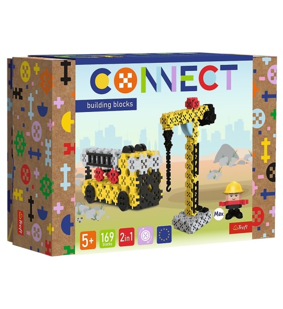 Конструктор Trefl Connect 2 в 1, 169 деталей (5900511619713)