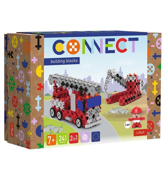 Конструктор Trefl Connect 2 в 1, 241 деталь (5900511619720)