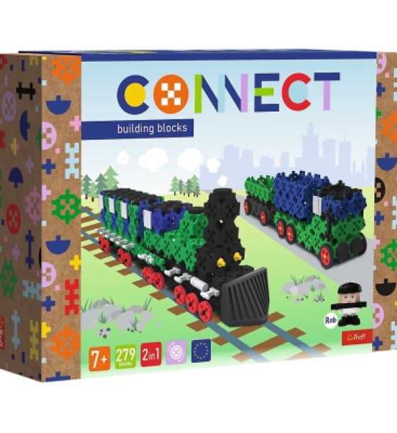 Конструктор Trefl Connect 2 в 1, 279 деталей (5900511619768)