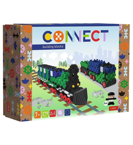 Конструктор Trefl Connect 2 в 1, 279 деталей (5900511619768)