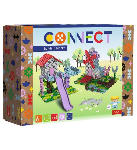 Конструктор Trefl Connect 2 в 1, 255 деталей (5900511619782)