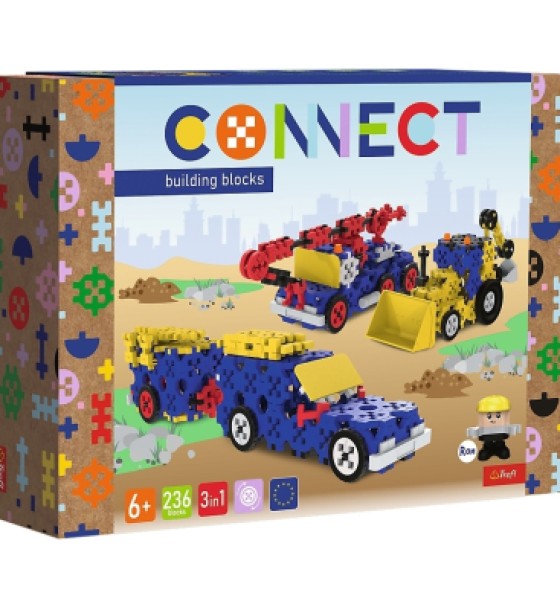 Конструктор Trefl Connect 3 в 1, 236 деталей (5900511619799)