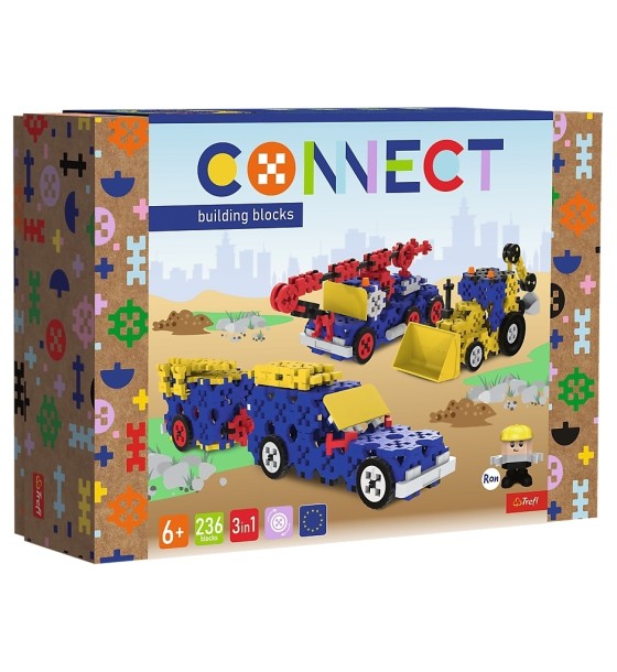 Конструктор Trefl Connect 3 в 1, 236 деталей (5900511619799)