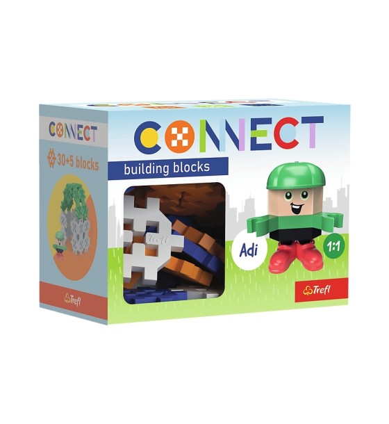 Конструктор Trefl Connect з ігровою фігуркою Adi 35 деталей (5900511619812)