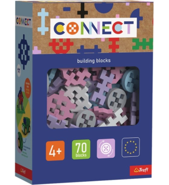Конструктор Trefl Connect набір деталей конструктора, 70 деталей (girls) (5900511619829)