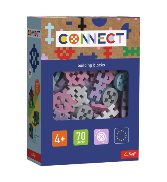 Конструктор Trefl Connect набір деталей конструктора, 70 деталей (girls) (5900511619829)