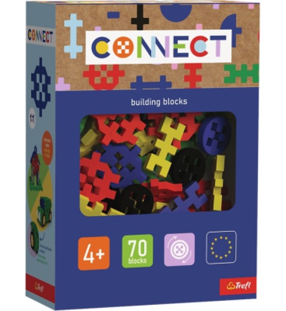 Конструктор Trefl Connect набір деталей конструктора, 70 деталей (boys) (5900511619874)