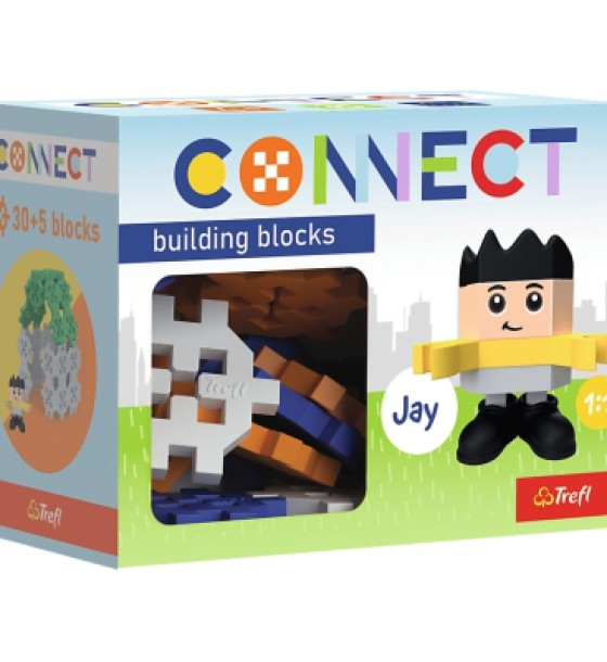 Конструктор Trefl Connect з ігровою фігуркою Jay 35 деталей (5900511620061)