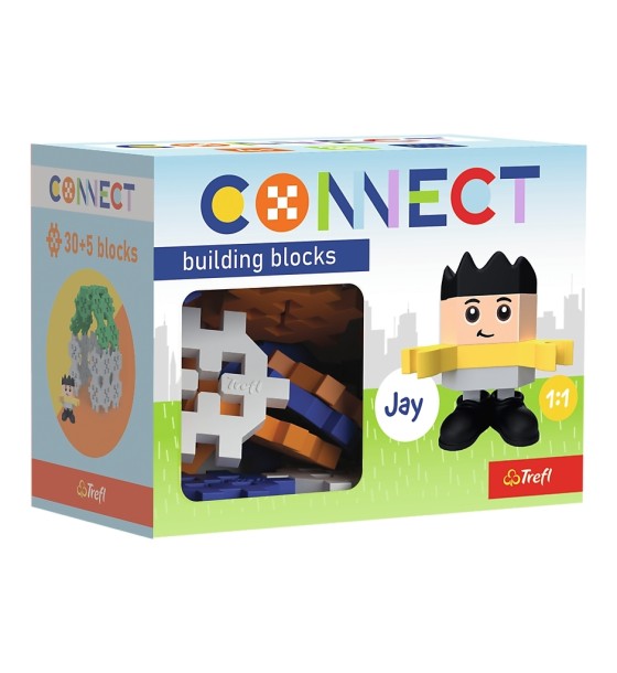 Конструктор Trefl Connect з ігровою фігуркою Jay 35 деталей (5900511620061)
