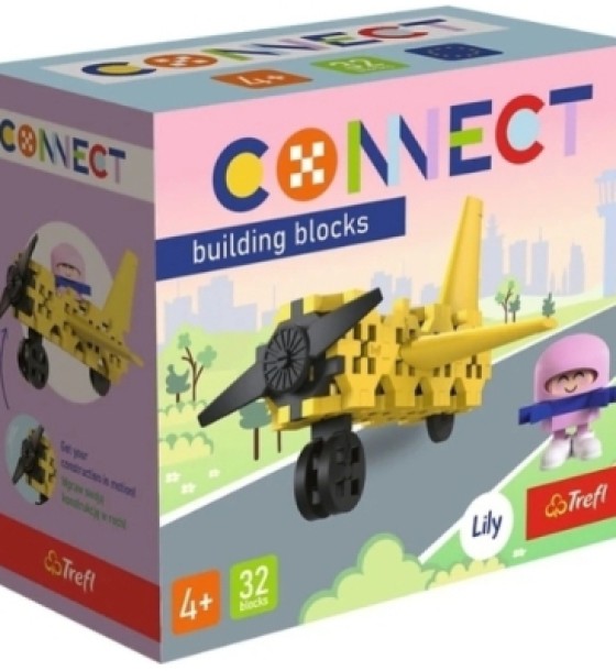 Конструктор Trefl Connect Літак 32 деталі (5900511620429)