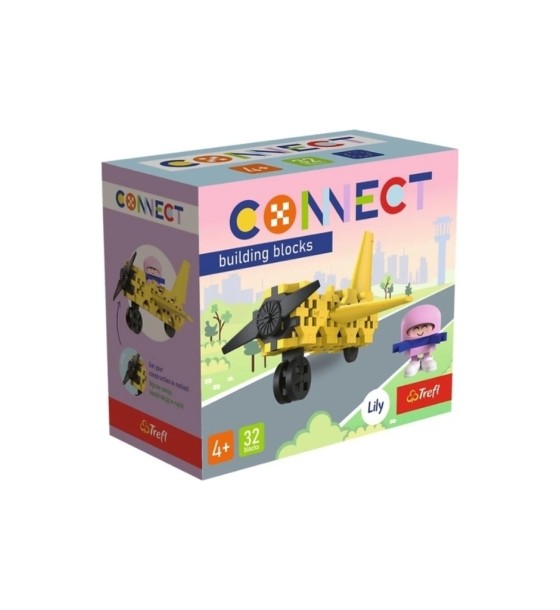 Конструктор Trefl Connect Літак 32 деталі (5900511620429)