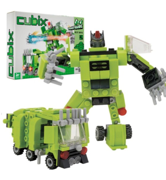 Конструктор Cubix Traxfigure 2-в-1, зелений (39727/1)