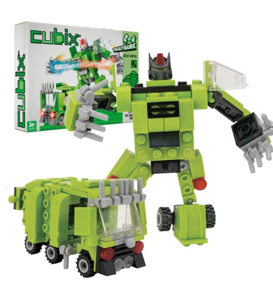 Конструктор Cubix Traxfigure 2-в-1, зелений (39727/1)