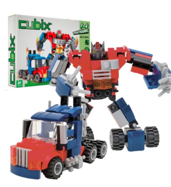 Конструктор Cubix Traxfigure 2-в-1, червоний/синій (39727/2)