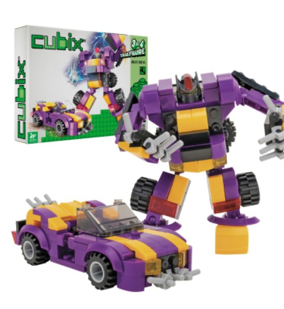 Конструктор Cubix Traxfigure 2-в-1, фіолетовий (39727/3)