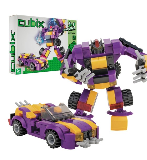 Конструктор Cubix Traxfigure 2-в-1, фіолетовий (39727/3)