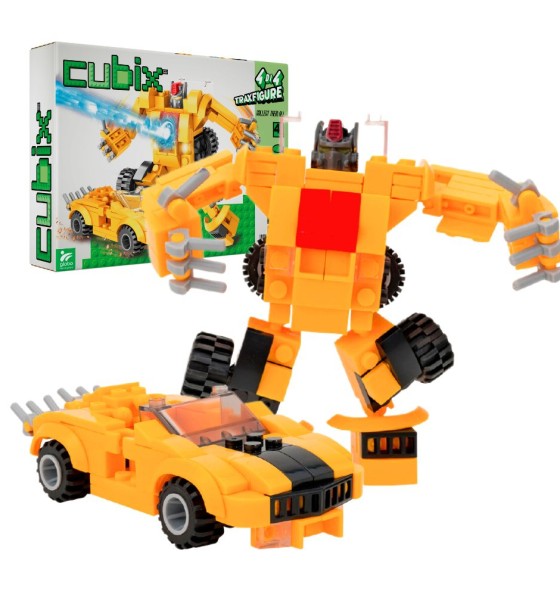 Конструктор Cubix Traxfigure 2-в-1, жовтий (39727/4)
