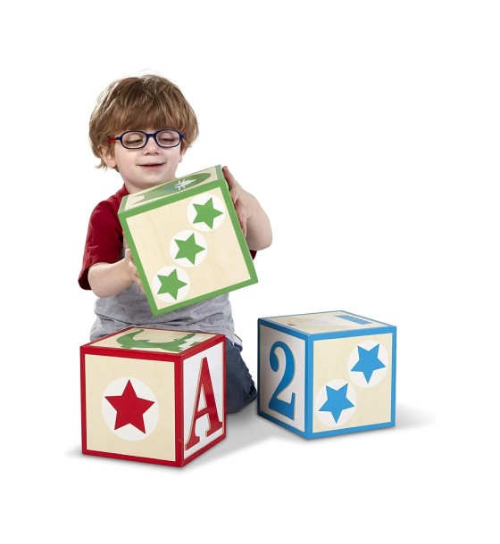 Кубики Melissa&Doug Набір з 3-х великих дерев'яних кубиків (MD30543)