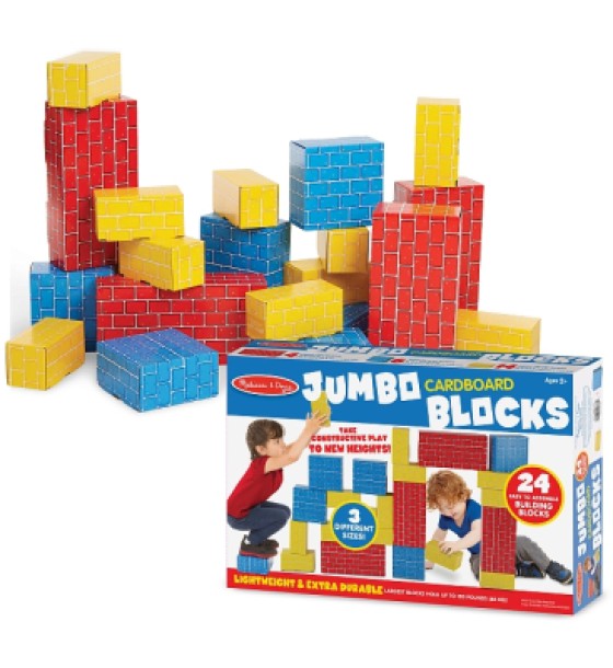 Кубики Melissa&Doug Набір картонних блоків, 24 штуки (MD2783)