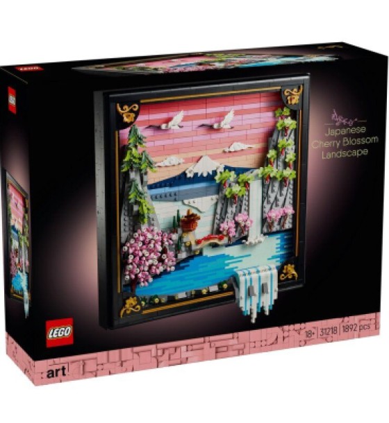 Конструктор LEGO ART Японський пейзаж із цвітом сакури (31218)