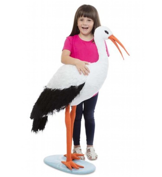 М'яка іграшка Melissa&Doug Гігантський плюшевий лелека, 115 см (MD30407)