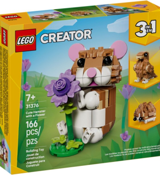 Конструктор LEGO Creator Чарівний хом'як з квіткою (31376)