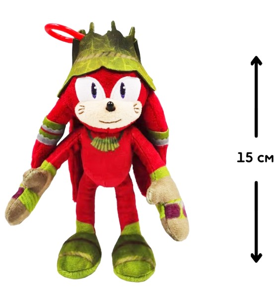 М'яка іграшка Sonic Prime на кліпсі – Наклз 15 см (SON7004D)
