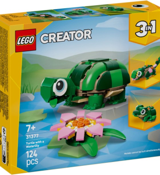 Конструктор LEGO Creator Черепаха з квіткою водяної лілії (31377)