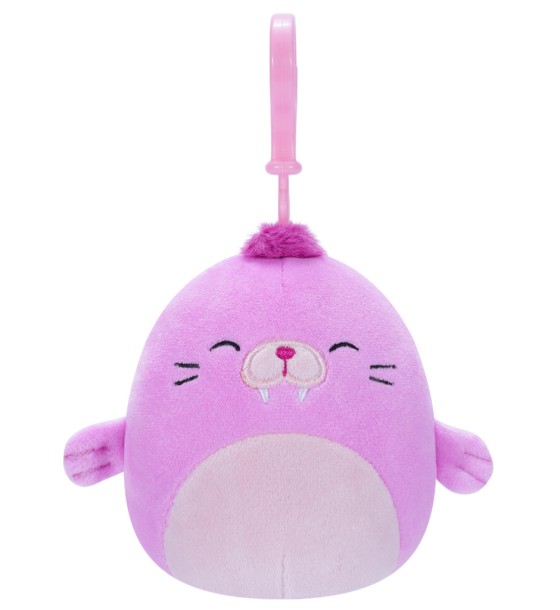 М'яка іграшка Squishmallows на кліпсі – Морж Пепе 9 см (SQCP00150)