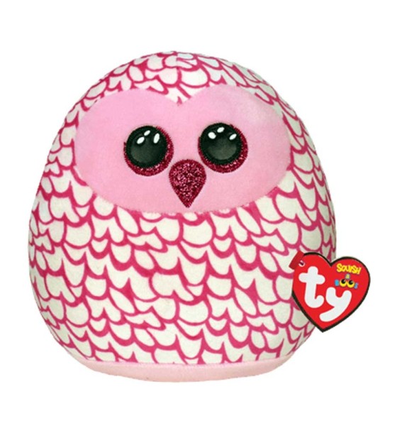 М'яка іграшка Ty Squish-a-Boos Рожева сова Pinky 20 см (39300)