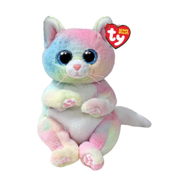 М'яка іграшка Ty Beanie bellies Райдужний кіт CAT 25 см (41291)