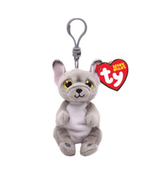 М'яка іграшка Ty Beanie Bellies Сірий пес WILFRED 12см (43111)