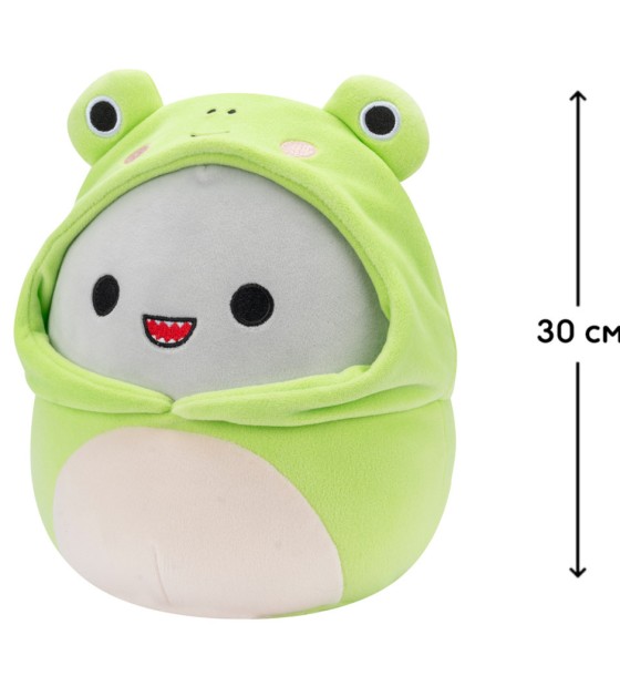 М'яка іграшка Squishmallows Акула Гордон 30 см, у одязі (SQER00932)